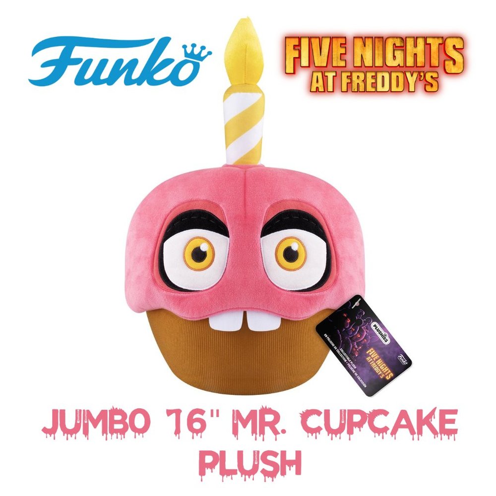 ✅FUNKO 16" Mr. Cupcake 🧁 Five Nights at Freddy's JUMBO FNAF Movie Plush NEW